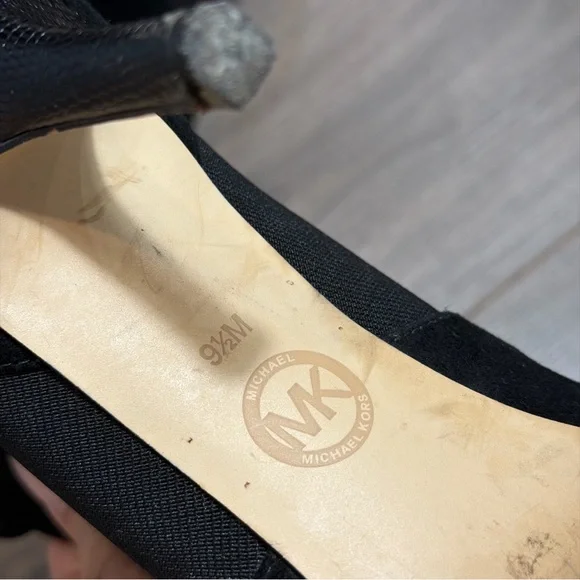 MICHAEL KORS Hamilton Black Suede Pointed-Toe Ankle Bootie with Buckle - Picture 8 of 11